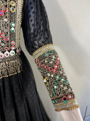 Two piece long Afghani dress